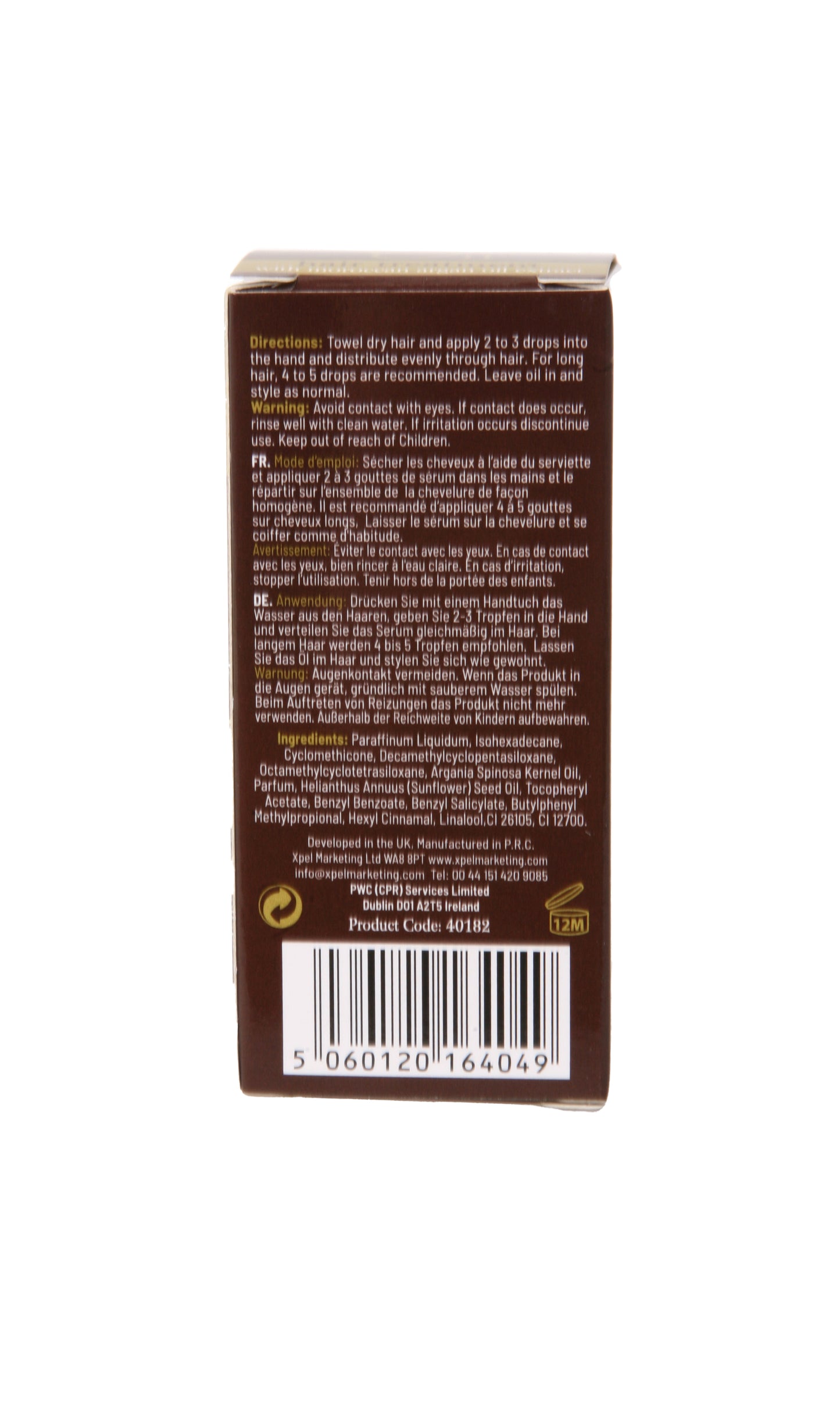 Pielęgnacja włosów z olejkiem arganowym Xpel (50 ml)