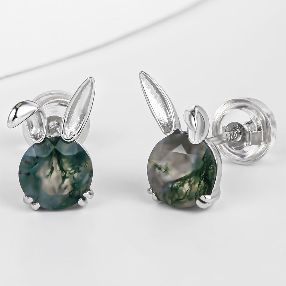 Kolczyki pozłacane z czarnym kryształem emporia®