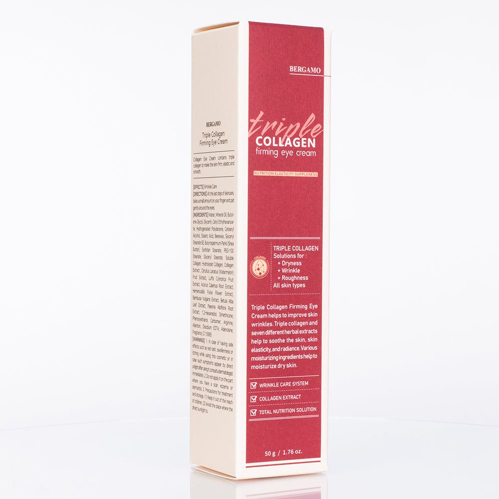 Ujędrniający krem pod oczy z potrójnym kolagenem BERGAMO