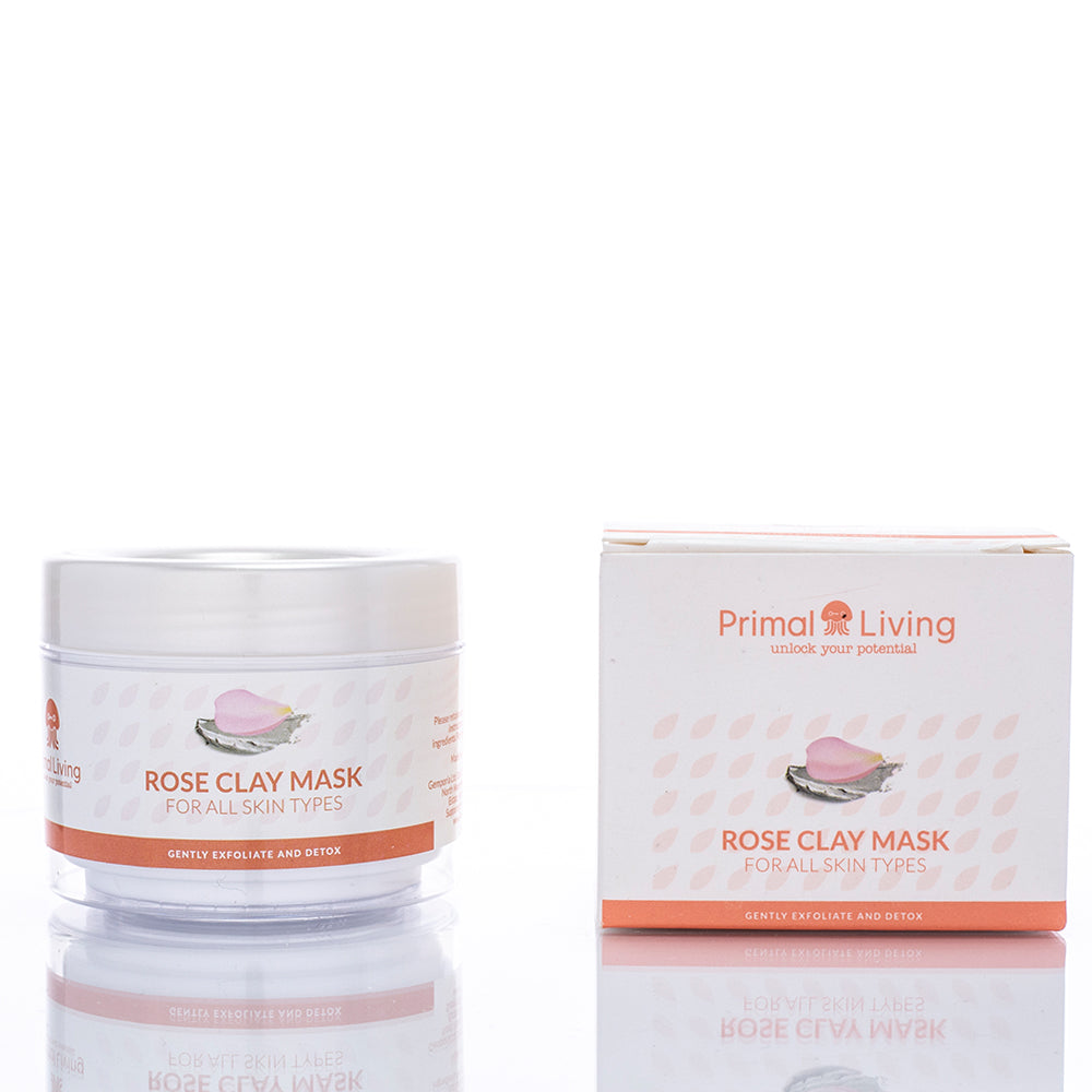 NATURALNA MASKA GLINOWA W TUBCE - RÓŻA (100ML)