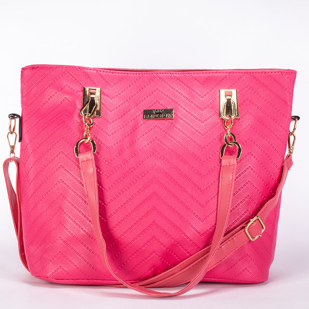 Kolekcja Letnia Emporia 2024 - „Tropikalna”, Zestaw 6 torebek; różowy