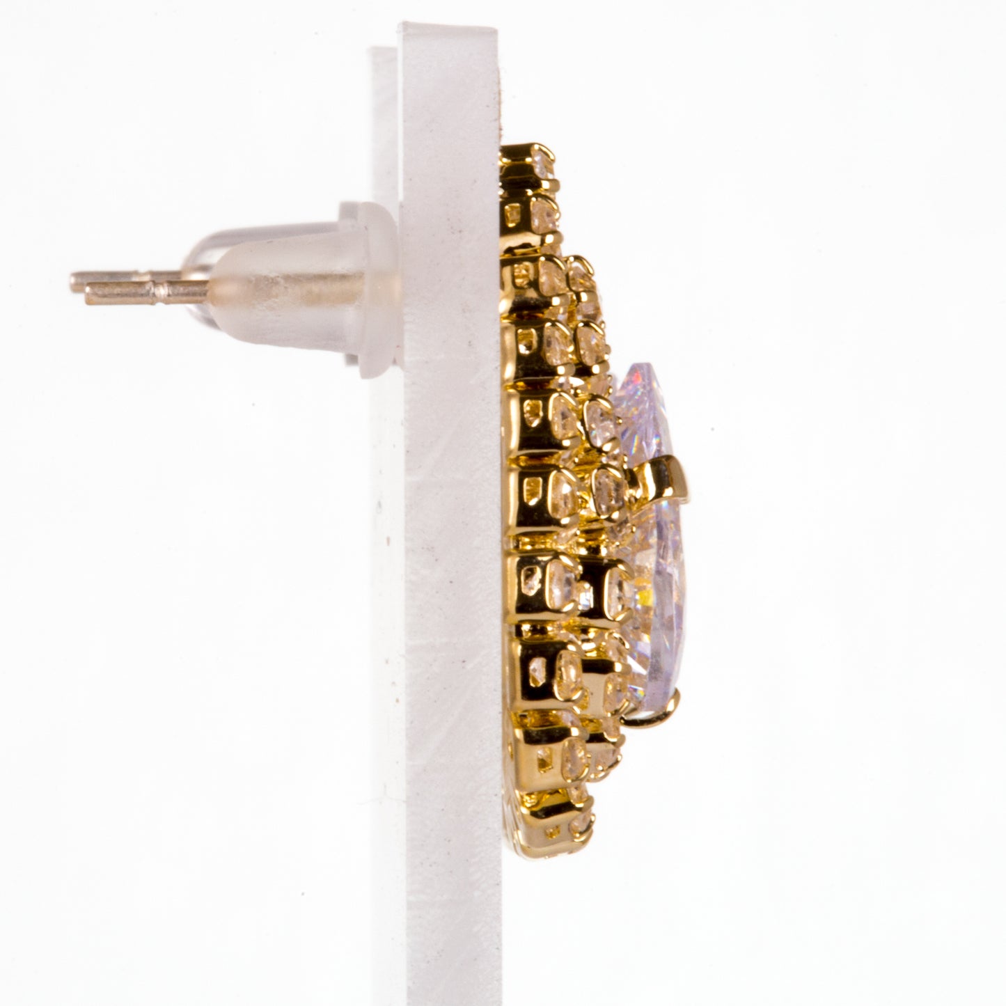 Zestaw pozłacane z białym kryształem emporia®