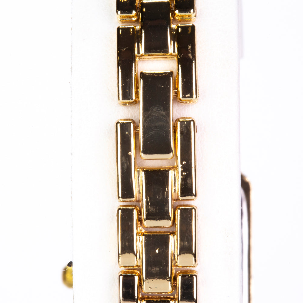 Zegarek pozłacany ze szmaragdem