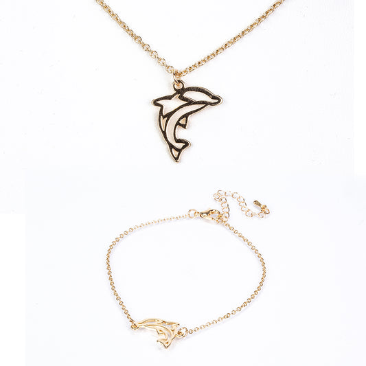 Zestaw pozłacane ( Naszyjnik+Bransoletka )