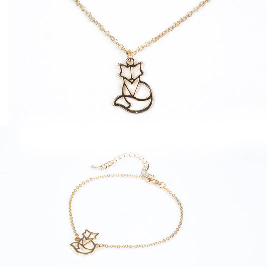 Zestaw pozłacane ( Naszyjnik+Bransoletka )