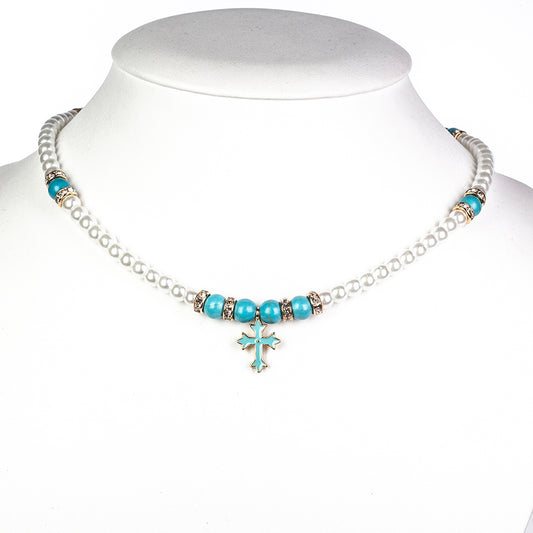Naszyjnik Korale z turkusem ( Naszyjnik+Zawieszka )
