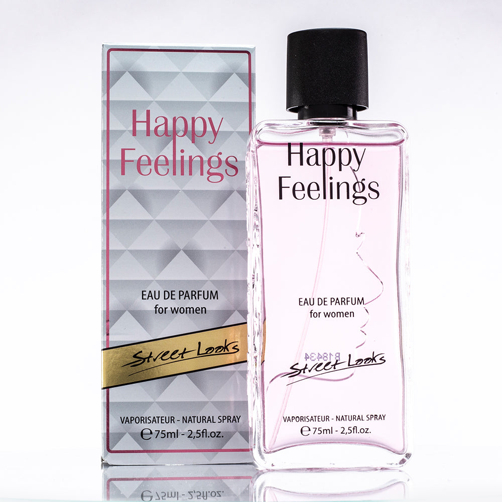75 ml EDP HAPPY FEELINGS, kwiatowy zapach dla kobiet