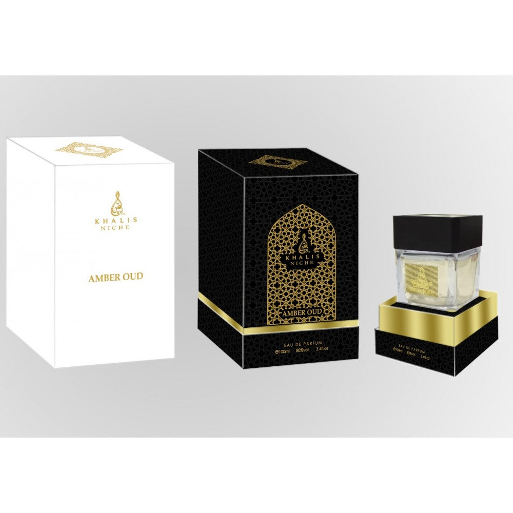 Woda perfumowana "Amber Oud" 100 ml – zapach bursztynowy, unisex