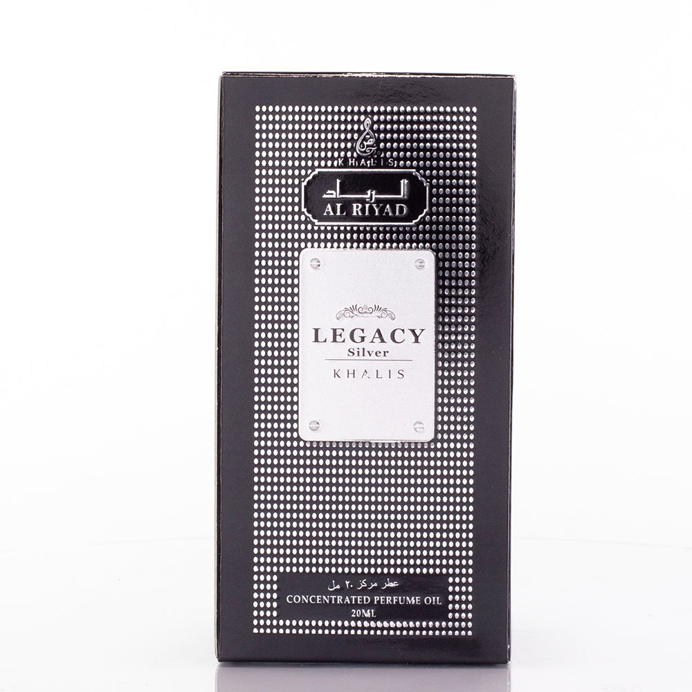 Perfumy w olejku 20 ml "Legacy Silver" – drzewny zapach unisex