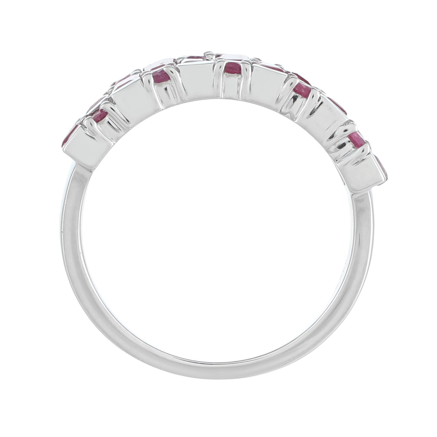 Pierścionek ze srebra próby 925 z tajskim rubinem