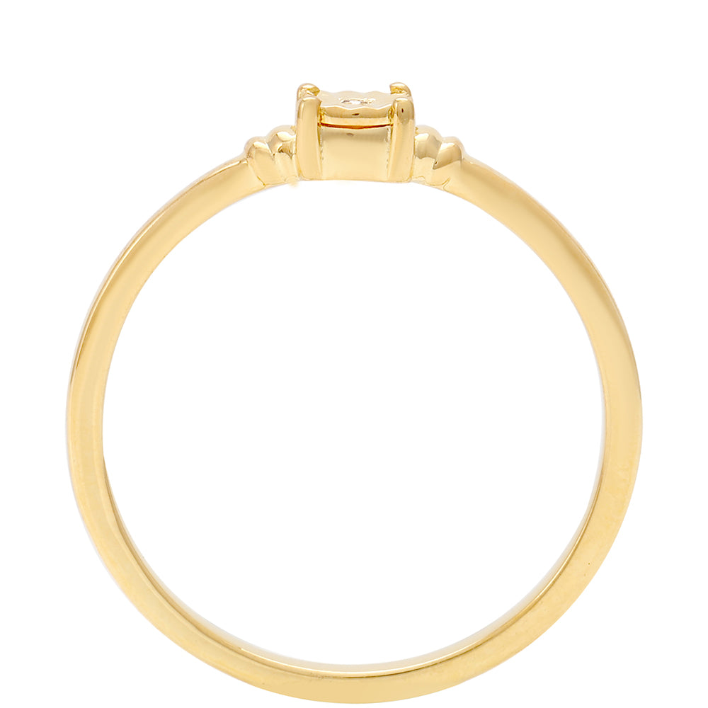 Zestaw srebrne pozłacane z czerwonym diamentem ( Kolczyki+Pierścionek )