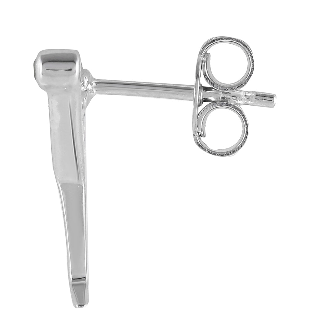 Kolczyki ze srebra próbe 925 z chromowym diopsydem i białym topazem