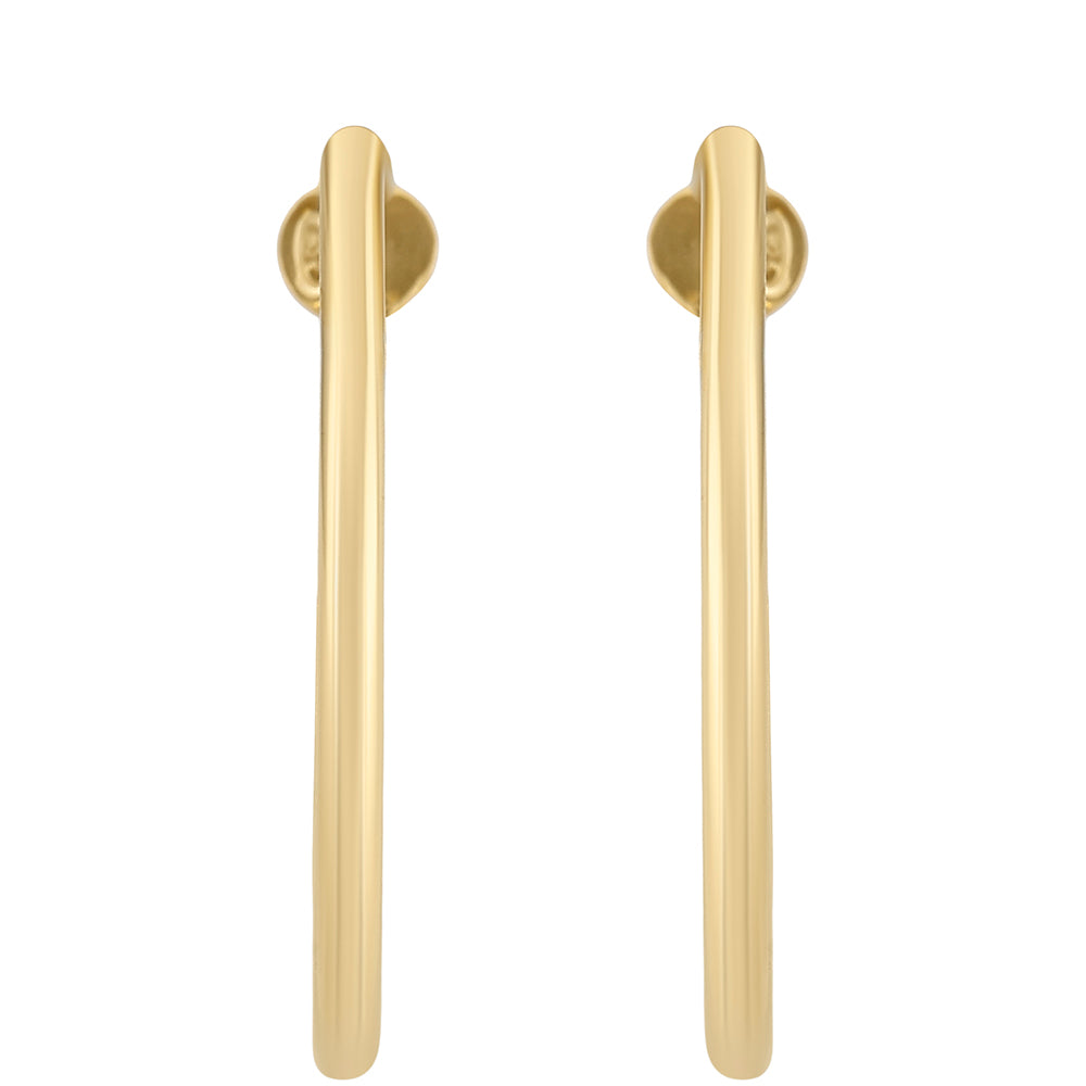 Kolczyki srebrne pozłacane