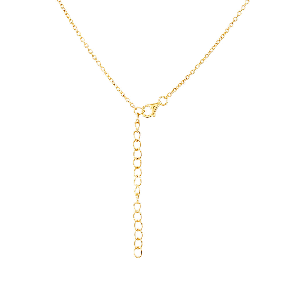 Naszyjnik srebrny pozłacany z etiopskim Paraiba niebieskim opalem i białym topazem