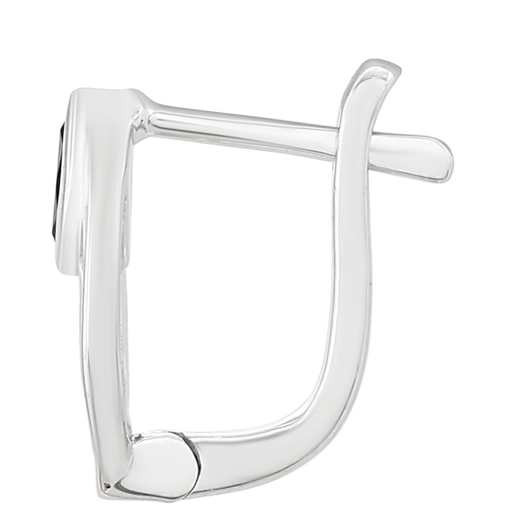 Kolczyki ze srebra próbe 925 z szafirem tajskim