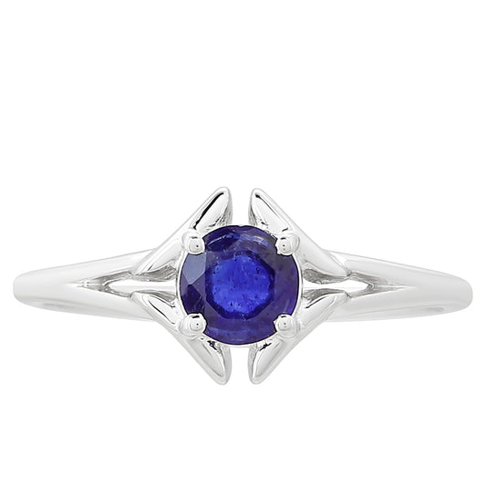 Pierścionek ze srebra próby 925 z szafirem tajskim