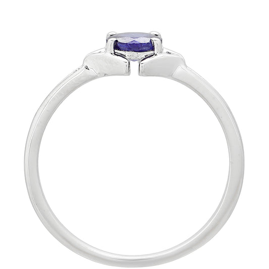 Pierścionek ze srebra próby 925 z szafirem tajskim