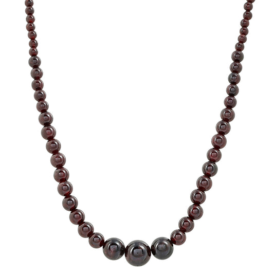 Naszyjnik ze srebra próby 925 z granatem