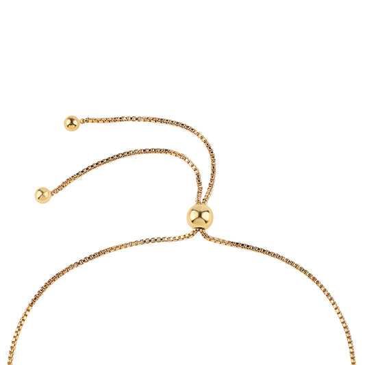 Bransoletka srebrna pozłacana z niebieskim diamentem