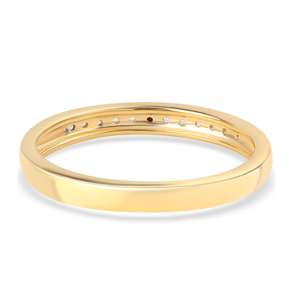 Pierścionek srebrny pozłacany z czerwonym diamentem i białym topazem