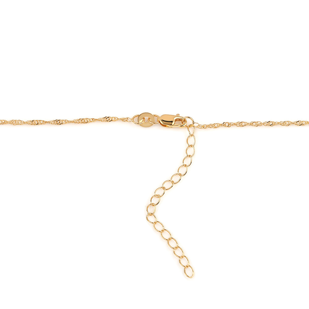 Łańcuszek srebrny pozłacany ( Naszyjnik )