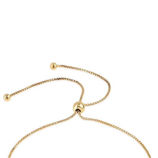 Bransoletka srebrna pozłacana z mozambickim rubinem i białym topazem