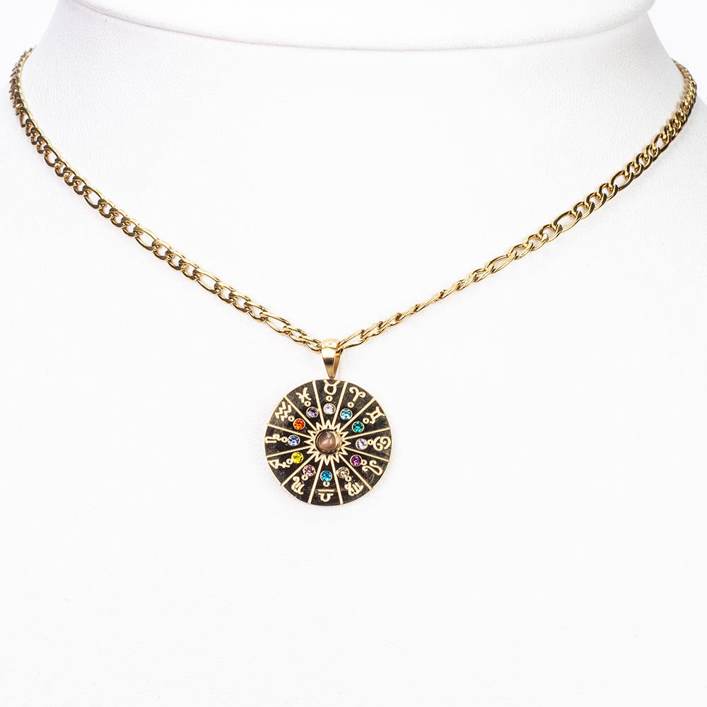 Naszyjnik pozłacany z tygrysim okiem ( Naszyjnik+Zawieszka )