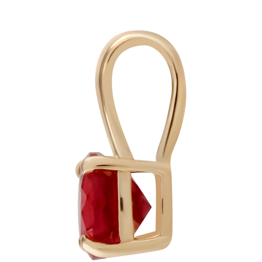 Zawieszka z 9K złota z malgaskim rubinem