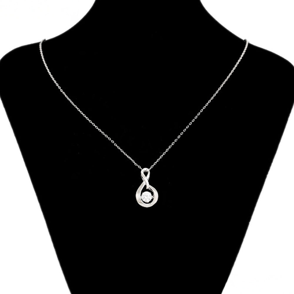 Naszyjnik pozłacany z białym kryształem emporia® ( Naszyjnik+Zawieszka )