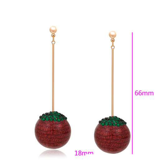 Kolczyki pozłacane z zielonym kryształem emporia®