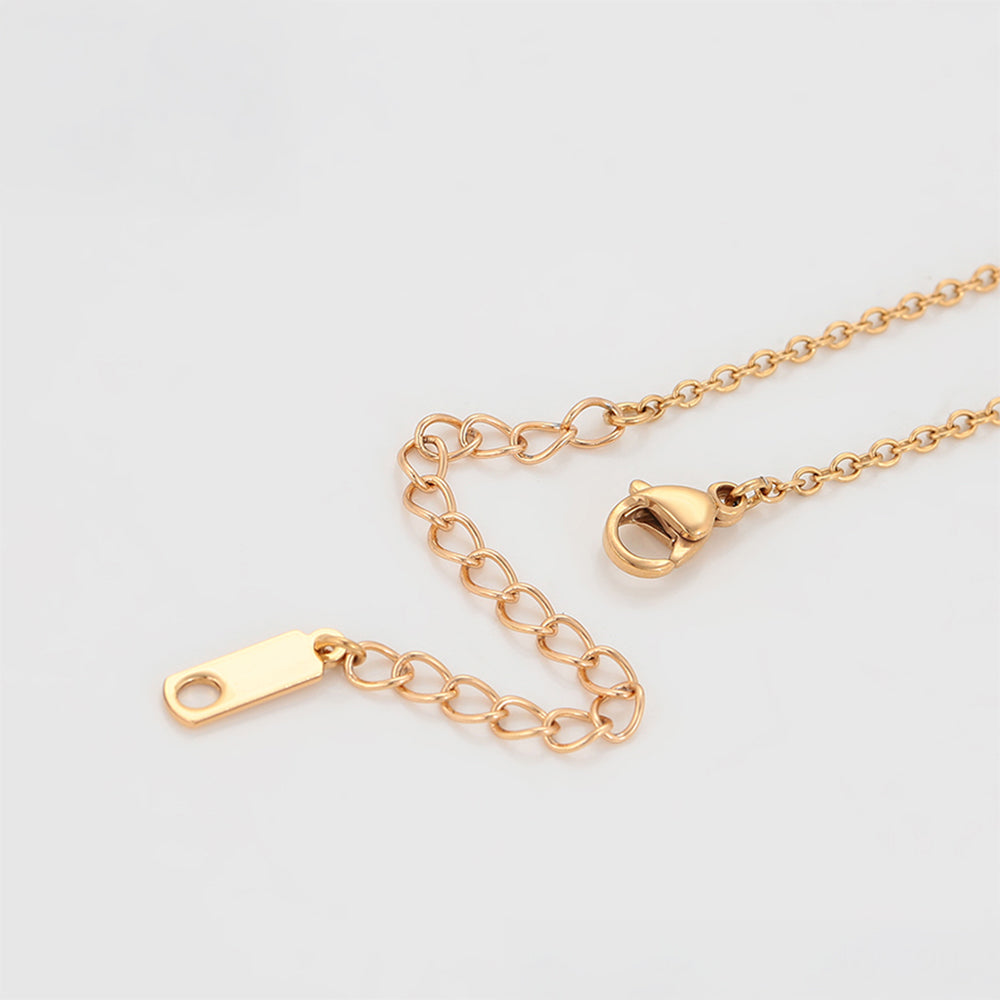 Naszyjnik pozłacany z białym kryształem emporia®