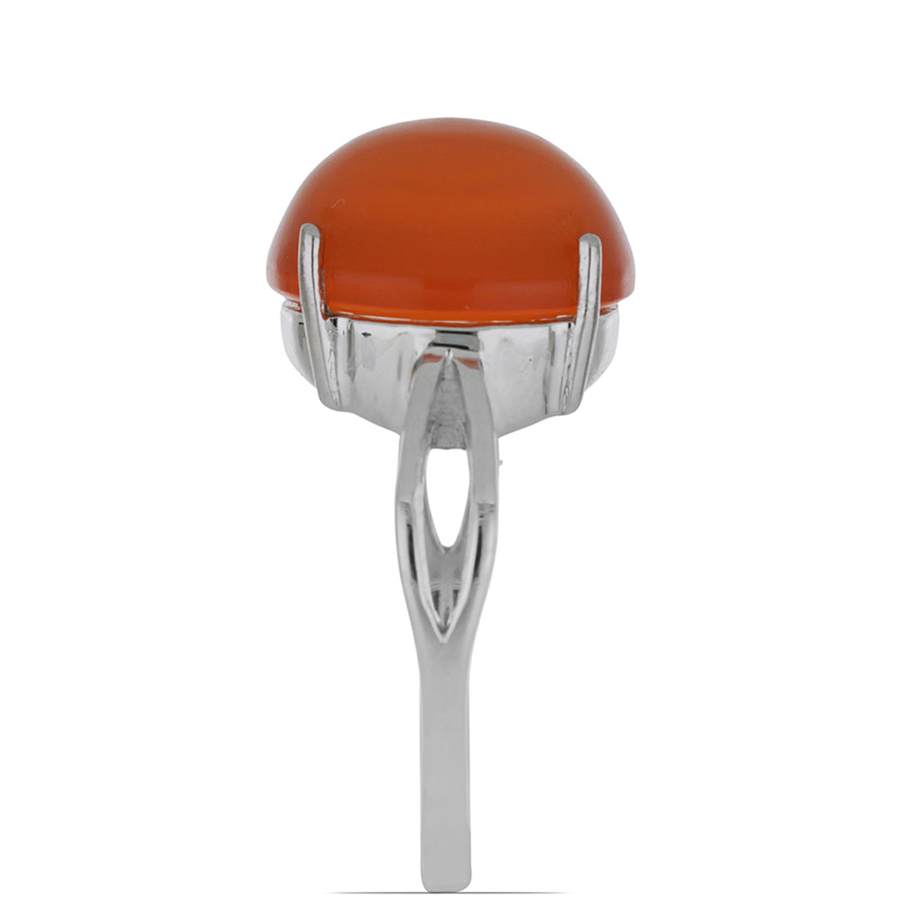 Pierścionek ze srebra próby 925 z karneolem