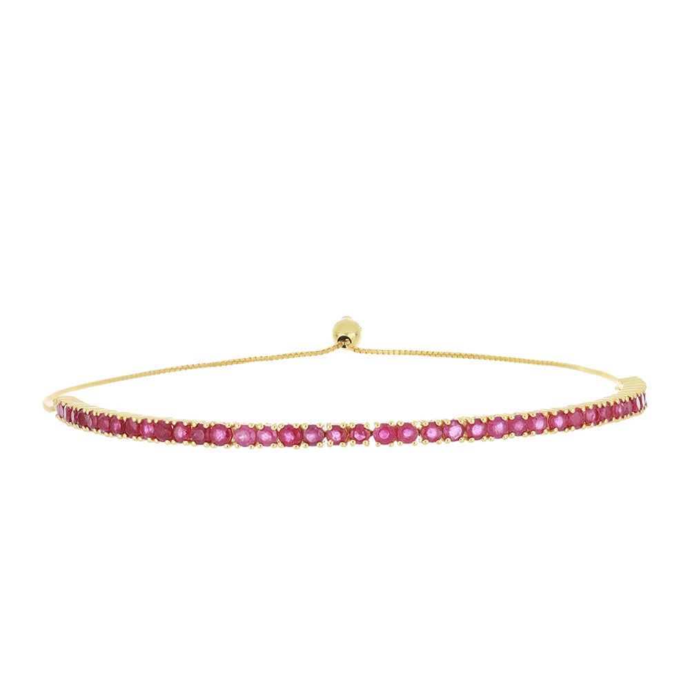 Bransoletka z 9K złota z malgaskim rubinem
