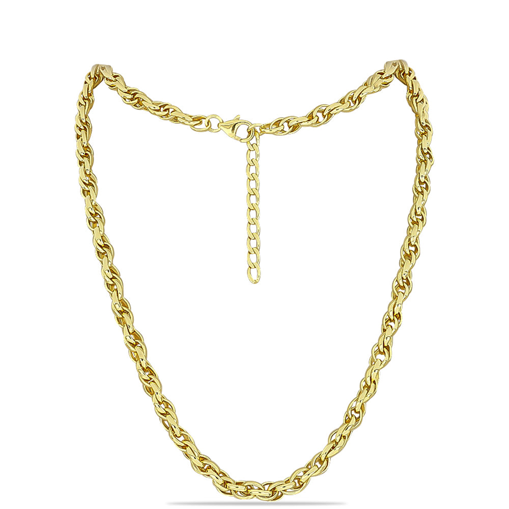 Łańcuszek srebrny pozłacany ( Naszyjnik )