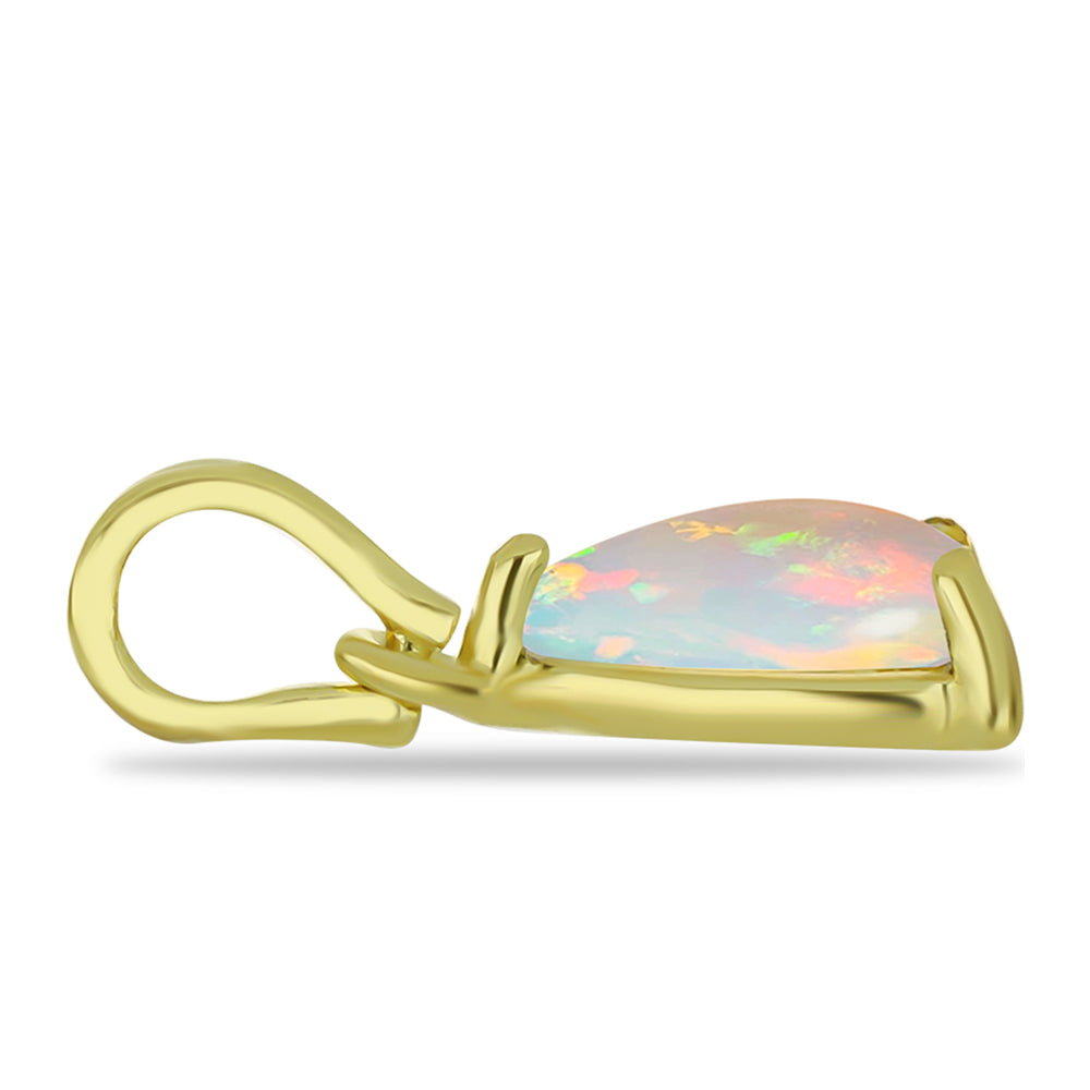 Zawieszka srebrna pozłacana z opalem Welo