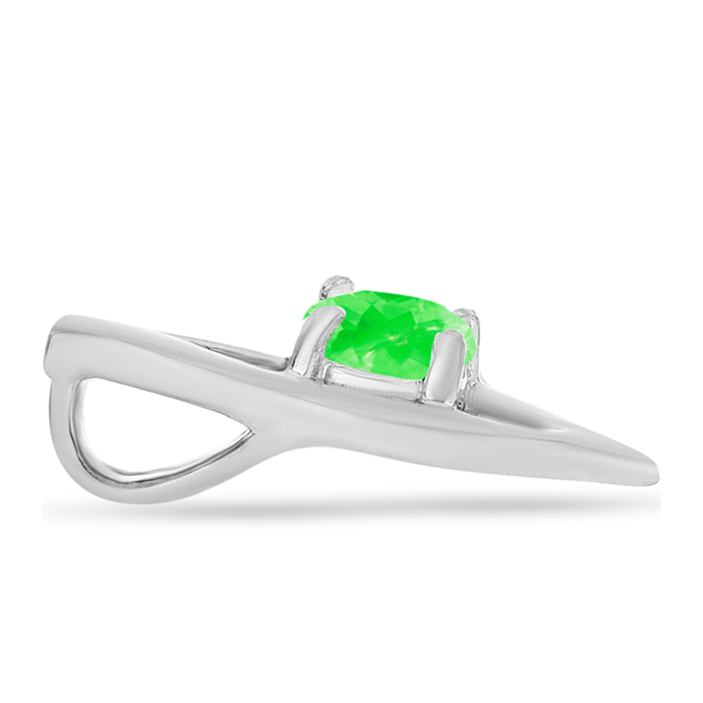 Zawieszka ze srebra próba 925 z opalem Hyalite