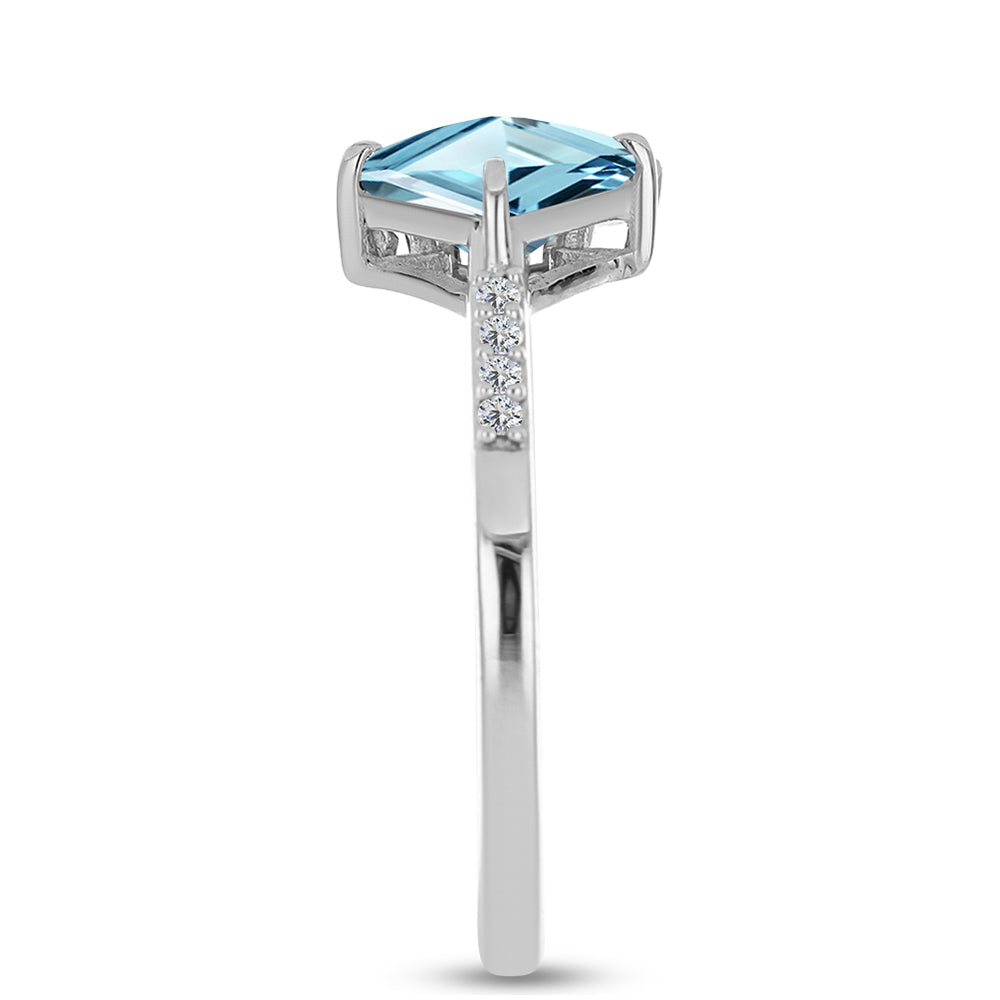 Pierścionek ze srebra próby 925 z marokańskim ametystem i zielonym agatem