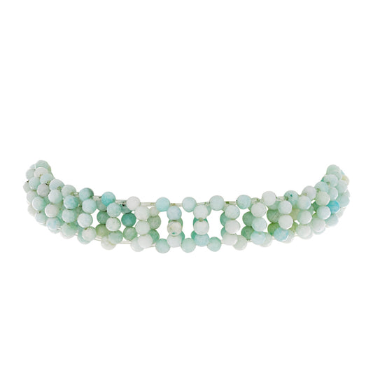 Bransoletka bryłka z amazonitem