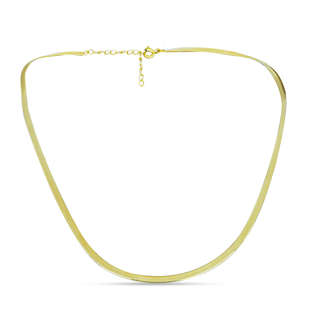 Łańcuszek srebrny pozłacany ( Naszyjnik )