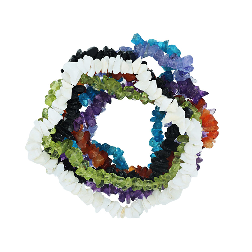 Zestaw bryłka z tanzanitem i marokańskim ametystem ( Bransoletka )