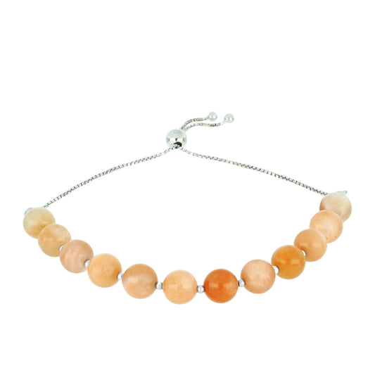 Bransoletka ze srebra próba 925 z kamieniem słonecznym