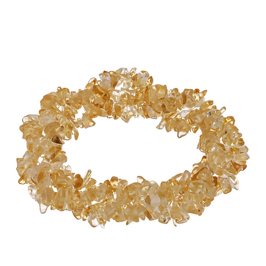 Bransoletka bryłka z cytrynem uralskim