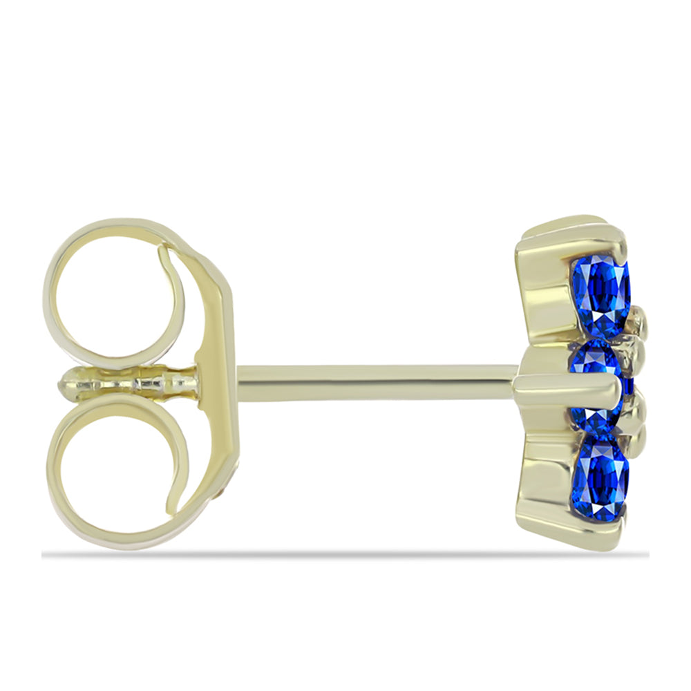 Zestaw srebrne pozłacane z malgaskim rubinem i brazylijskim szmaragdem ( Kolczyki )