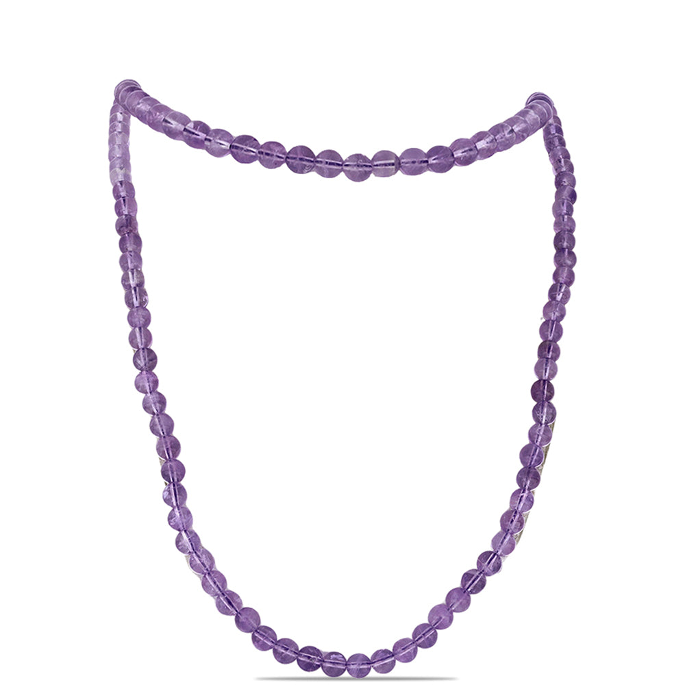 Naszyjnik bryłka z ametystem rose de france