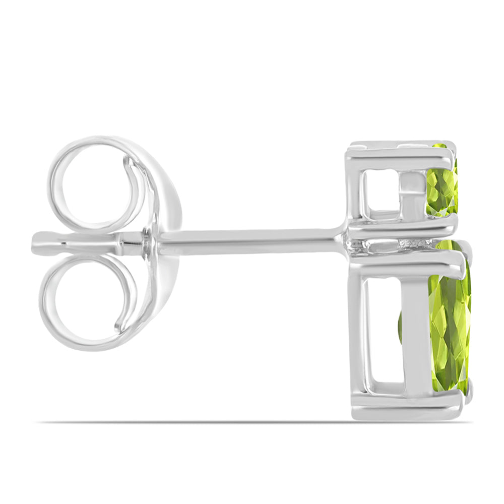 Kolczyki ze srebra próbe 925 z perydotem