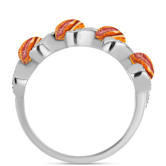 Pierścionek ze srebra próby 925 z muszlą lwia łapa