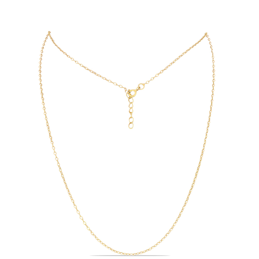 Łańcuszek srebrny pozłacany