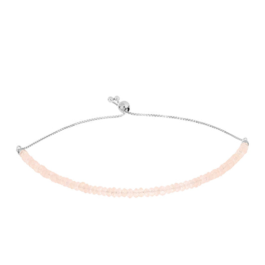 Bransoletka ze srebra próba 925 z morganitem