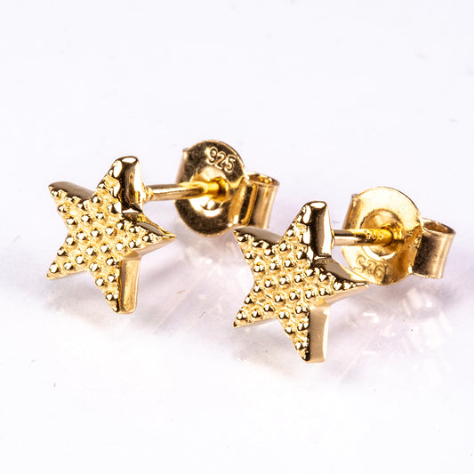 Kolczyki srebrne pozłacane