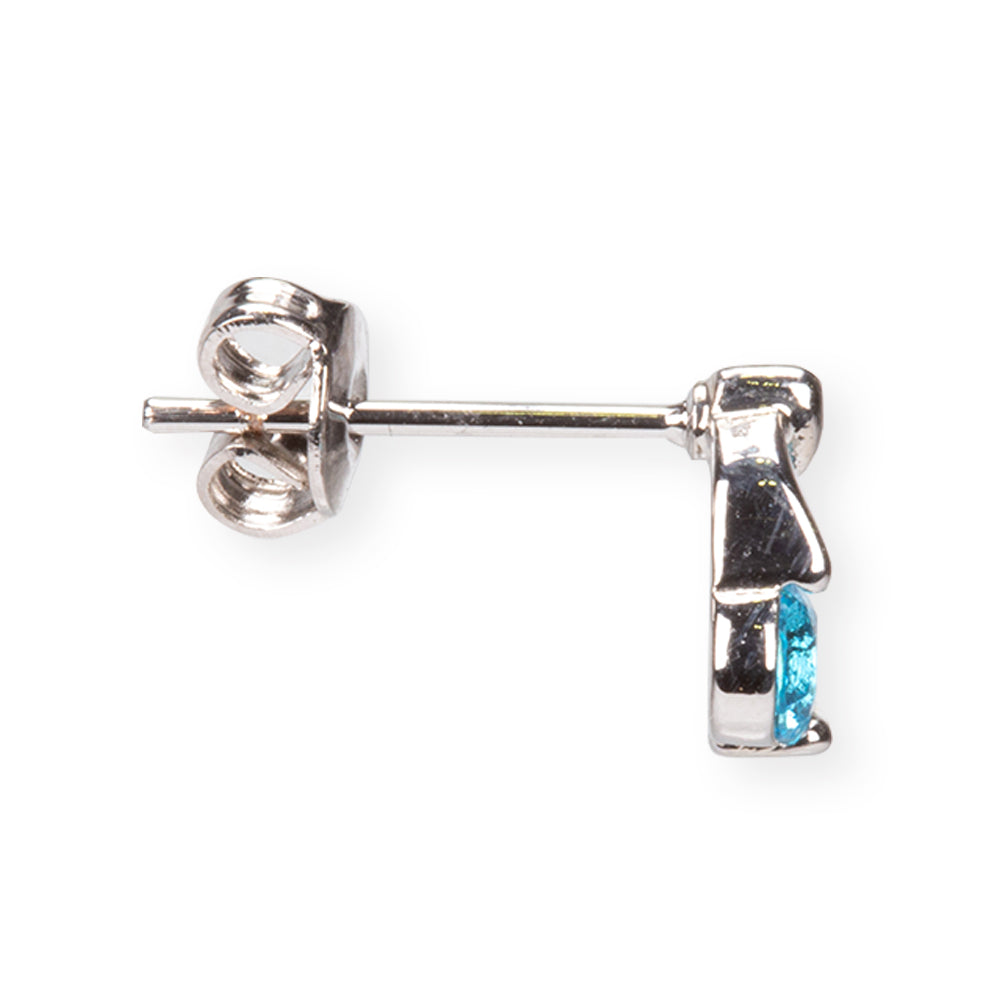 Zestaw pozłacane z niebieskim kryształem emporia® ( Naszyjnik+Kolczyki+Zawieszka )